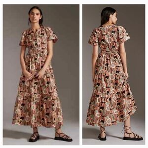 By Anthropologie Floral Maxi Dress